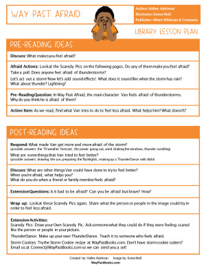 Way Past Afraid Lesson Plan